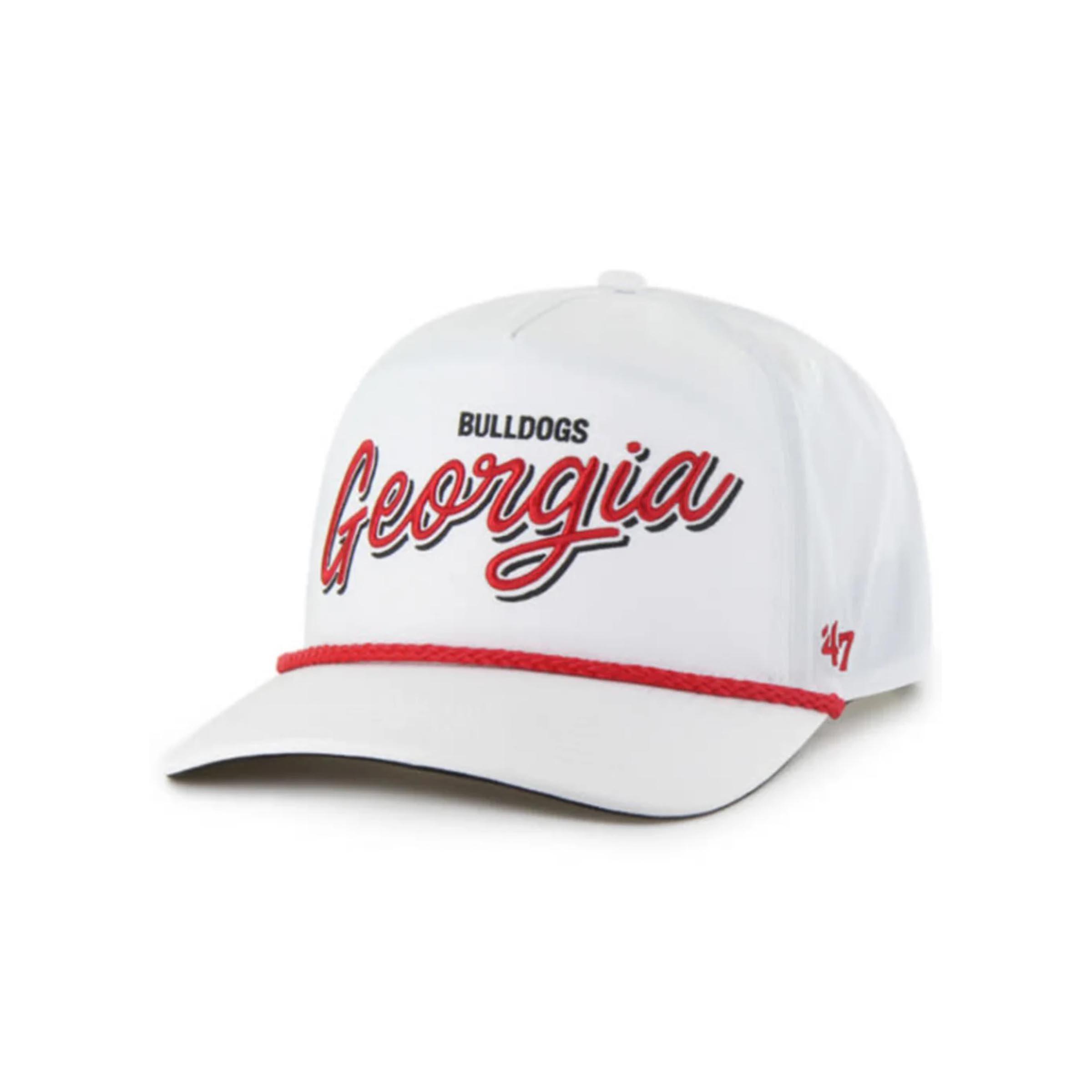 47 Georgia Bulldogs Fairway Hitch Snapback Hat - White - WHITE